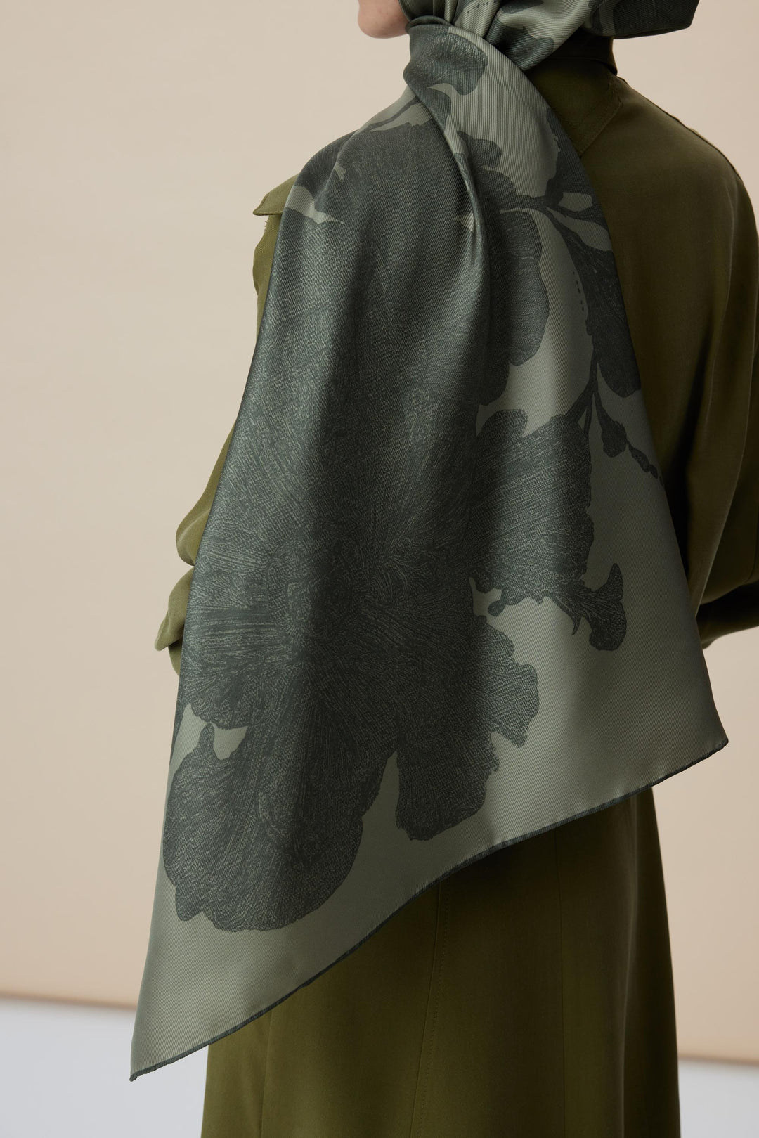 Maisa FARAH MULBERRY İPEK ŞAL 70*190 - HAKİ