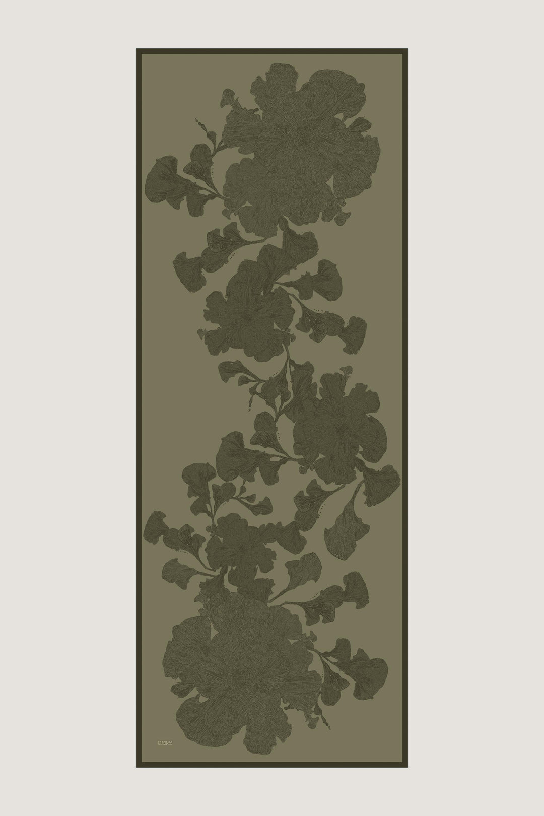 Maisa FARAH MULBERRY İPEK ŞAL 70*190 - HAKİ