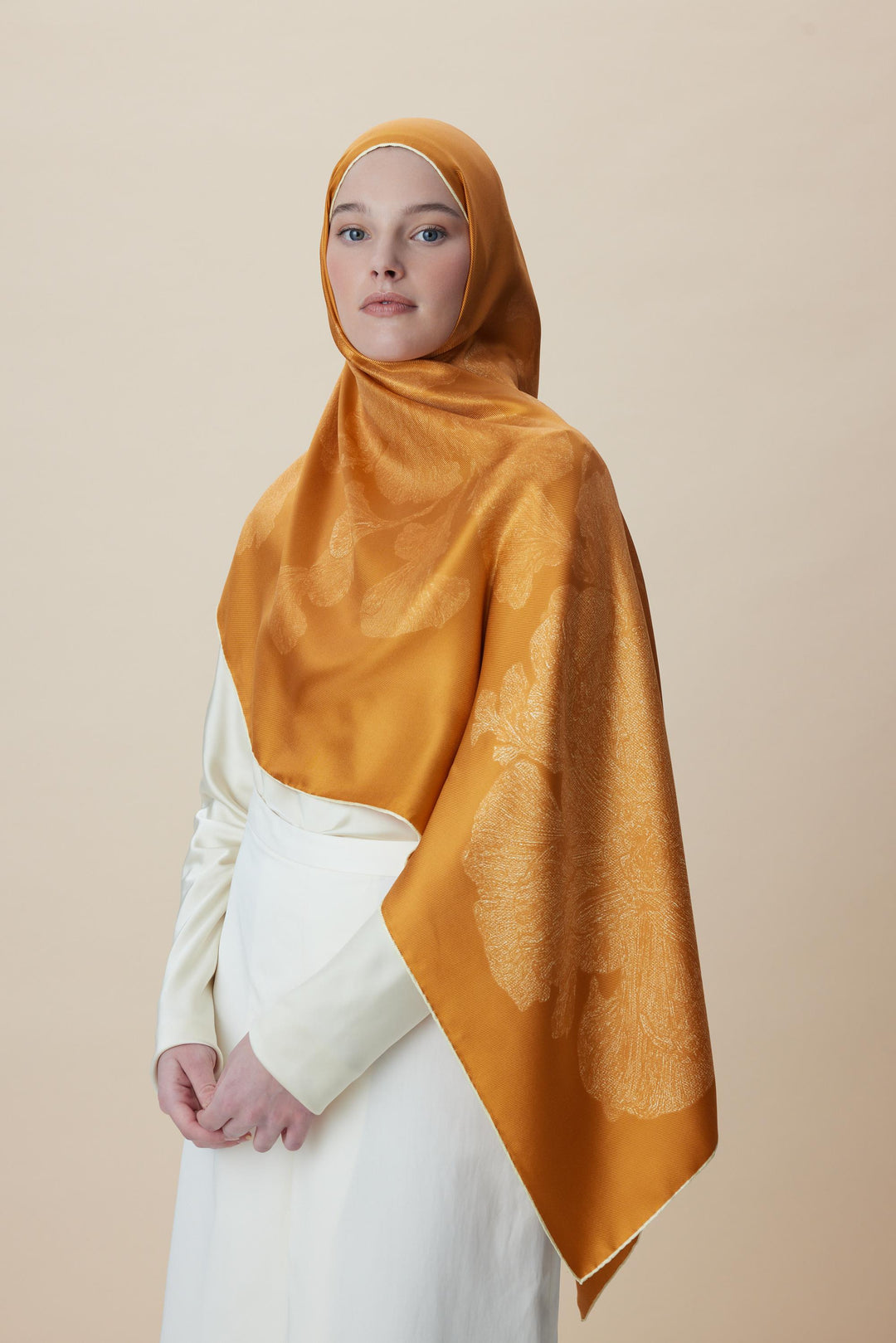 Maisa FARAH MULBERRY İPEK ŞAL 70*190 - HARDAL