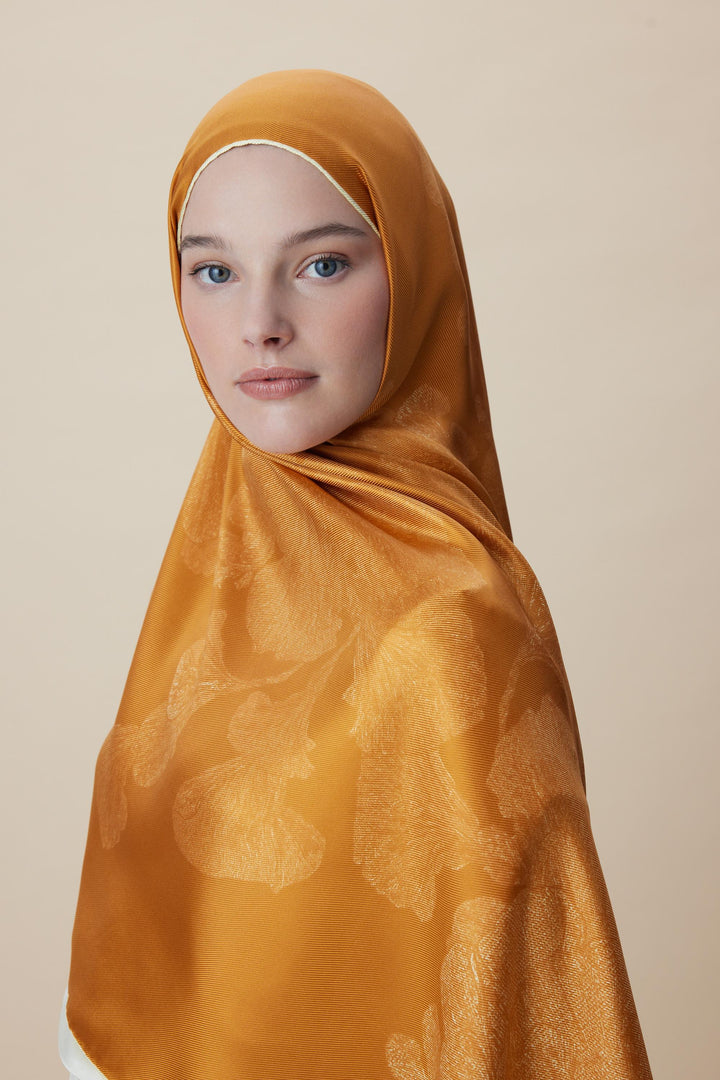 Maisa FARAH MULBERRY İPEK ŞAL 70*190 - HARDAL