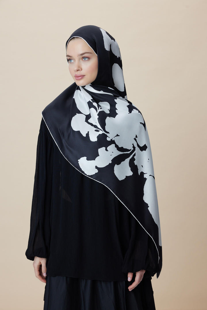 Maisa FARAH MULBERRY İPEK ŞAL 70*190 - K. BEYAZ
