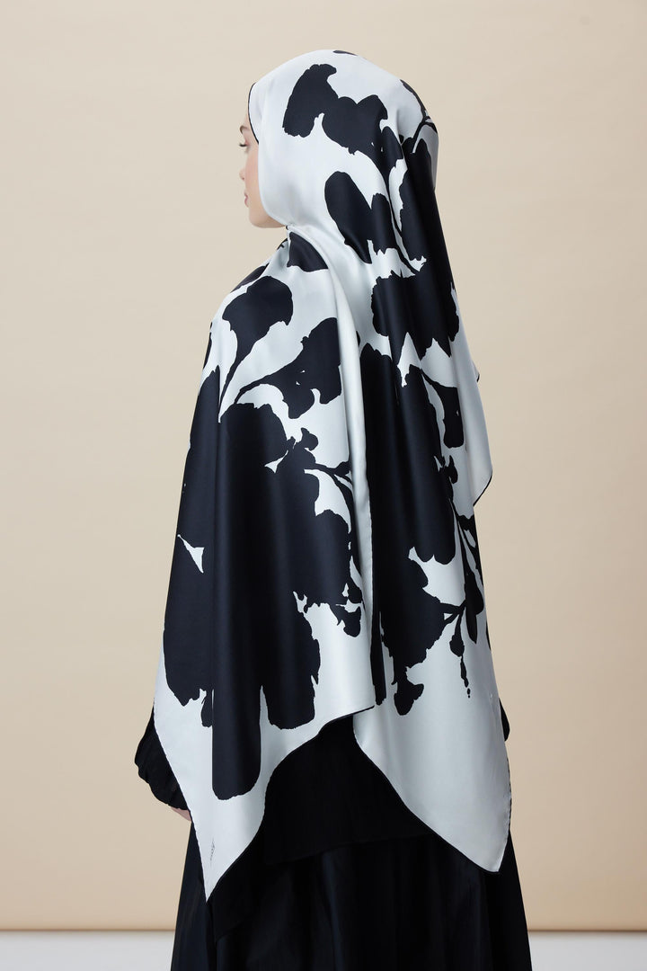 Maisa FARAH MULBERRY İPEK ŞAL 70*190 - K. SİYAH