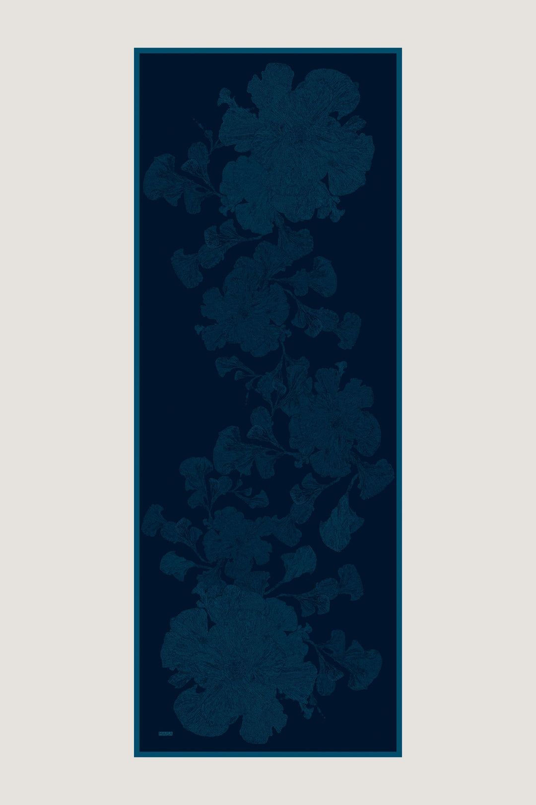Maisa FARAH MULBERRY İPEK ŞAL 70*190 - KOYU MAVİ