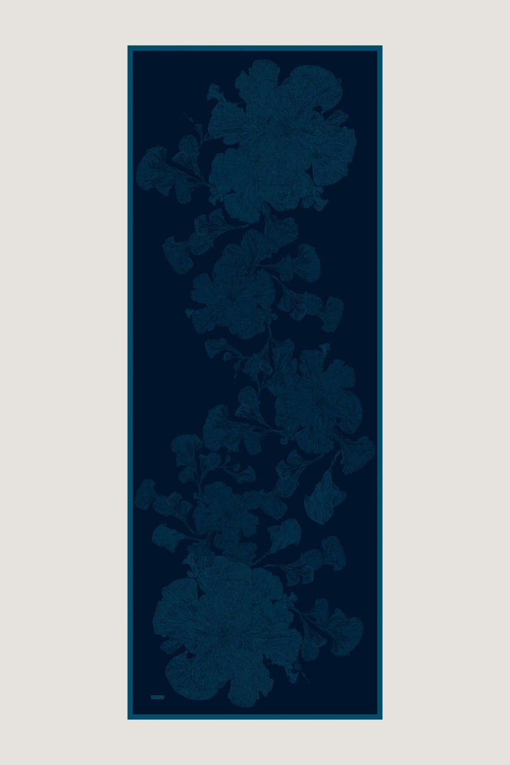 Maisa FARAH MULBERRY İPEK ŞAL 70*190 - KOYU MAVİ