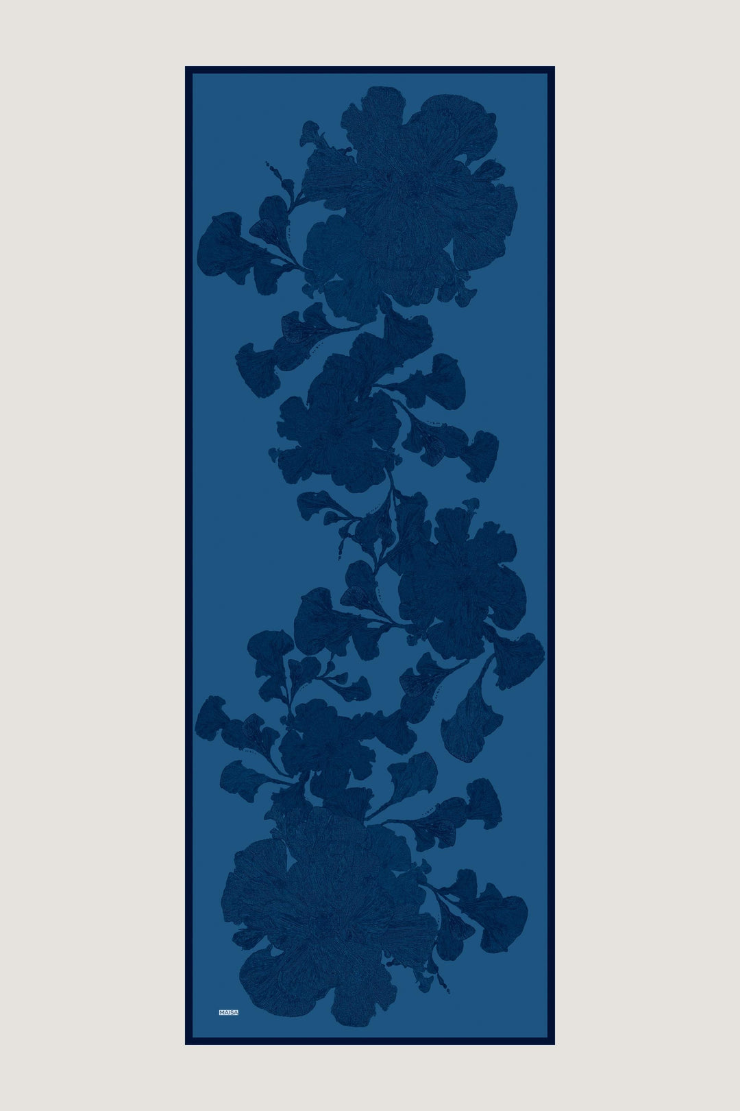 Maisa FARAH MULBERRY İPEK ŞAL 70*190 - MAVİ