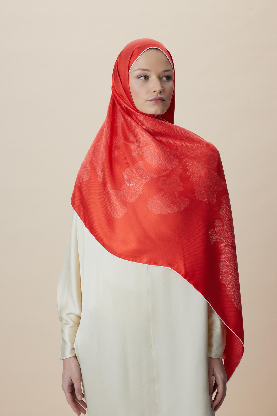 Maisa FARAH MULBERRY İPEK ŞAL 70*190 - MERCAN
