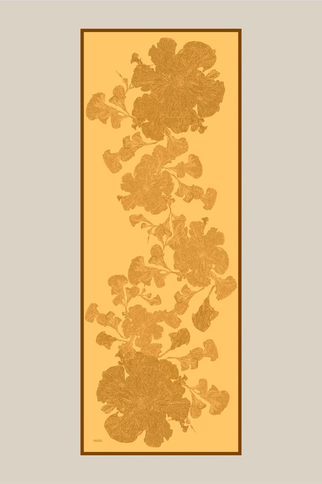 Maisa FARAH MULBERRY İPEK ŞAL 70*190 - SARI