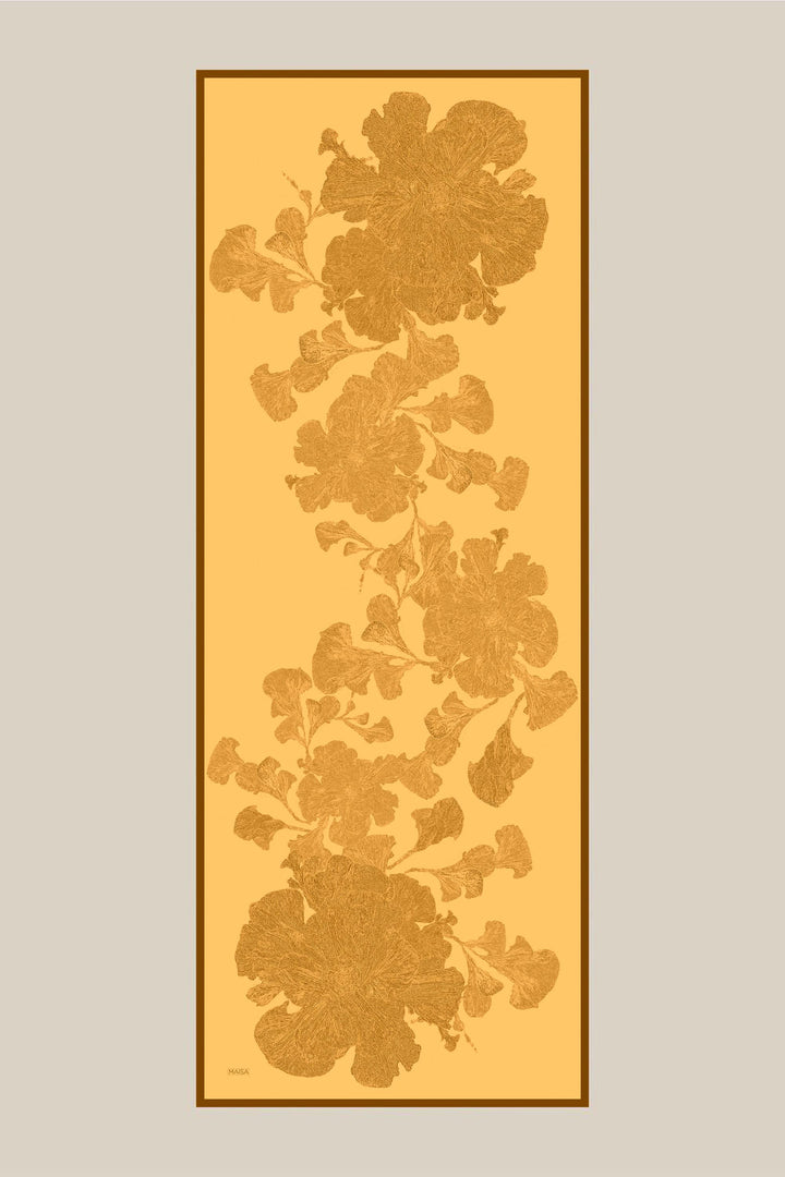 Maisa FARAH MULBERRY İPEK ŞAL 70*190 - SARI