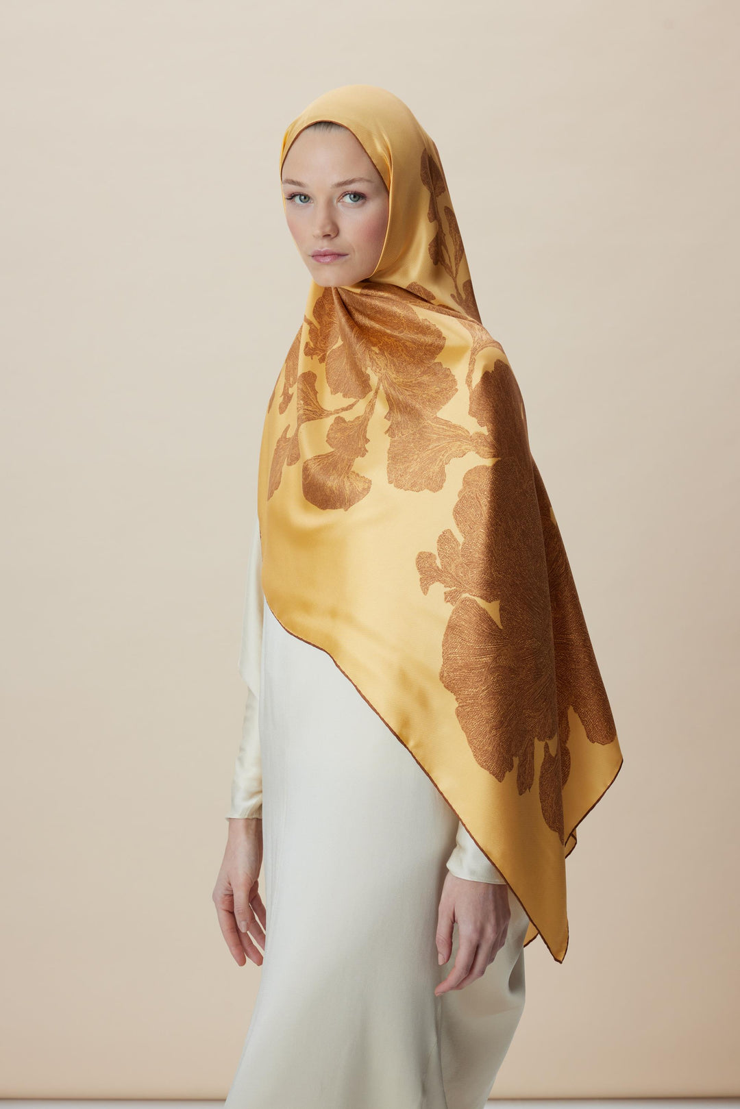 Maisa FARAH MULBERRY İPEK ŞAL 70*190 - SARI