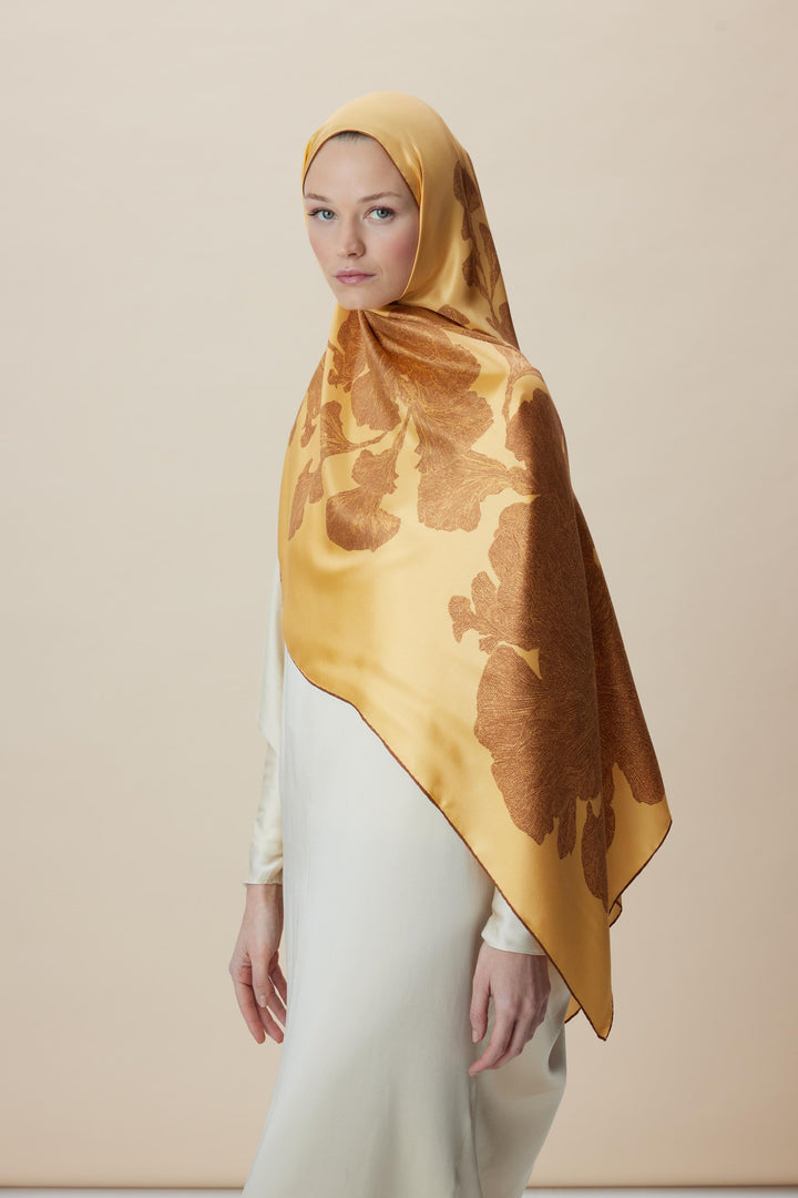 Maisa FARAH MULBERRY İPEK ŞAL 70*190 - SARI