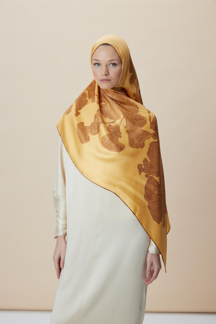 Maisa FARAH MULBERRY İPEK ŞAL 70*190 - SARI