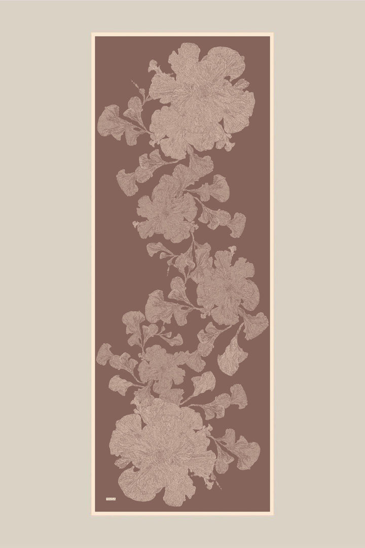 Maisa FARAH MULBERRY İPEK ŞAL 70*190 - SÜTLÜ KAHVE