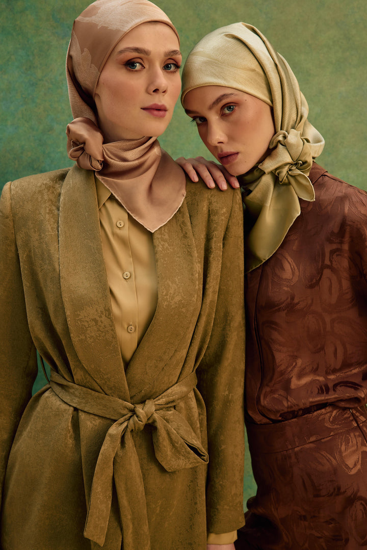 Maisa Farah Sura İpek Eşarp - Camel