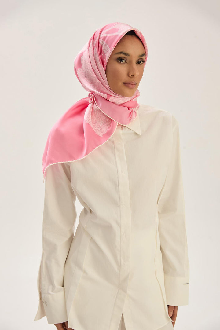 Maisa Farah Sura İpek Eşarp - Pembe