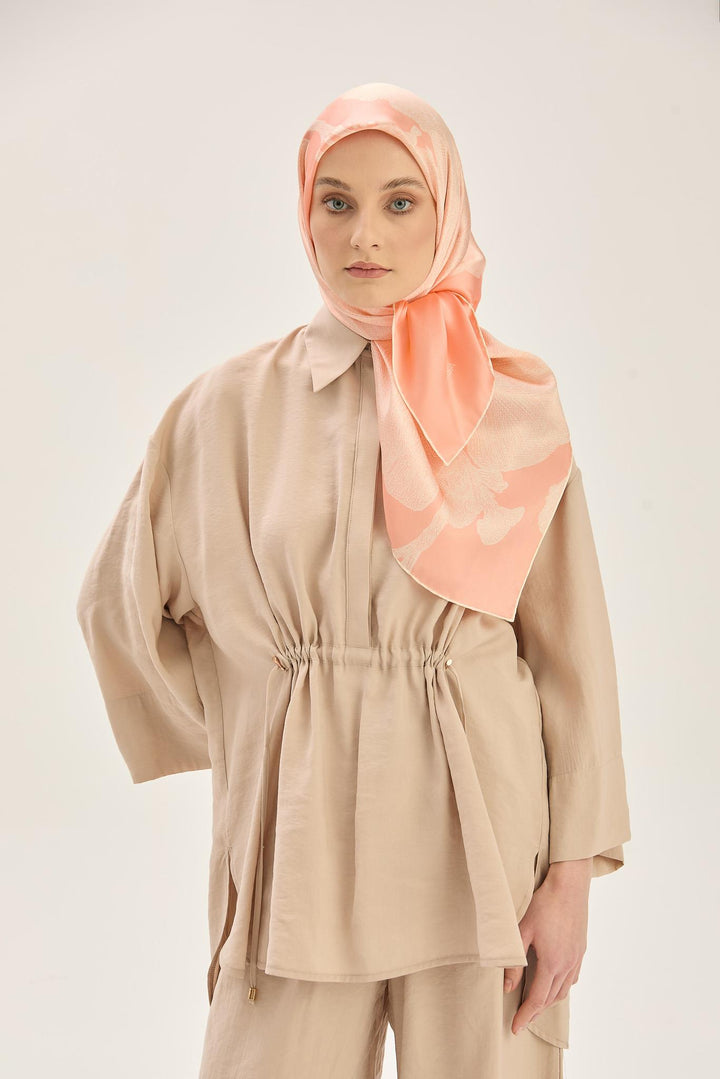 Maisa Farah Sura İpek Eşarp - Somon