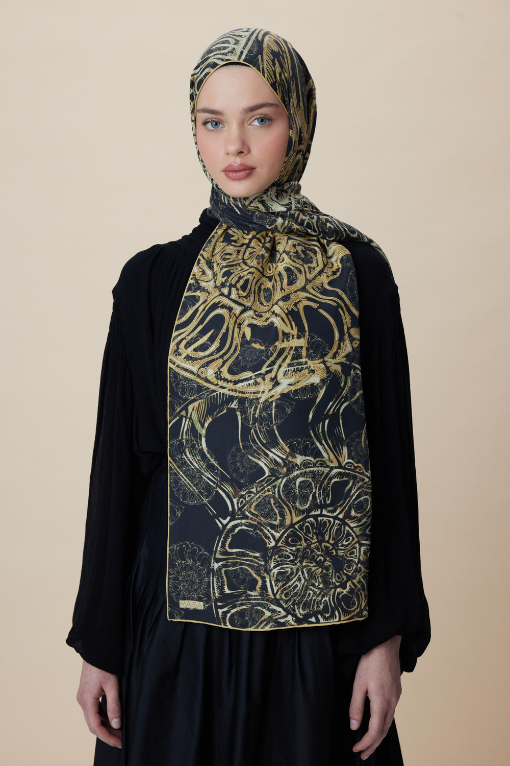 Maisa FASL PAMUK İPEK ŞAL 70*190 CM - ACI KAHVE