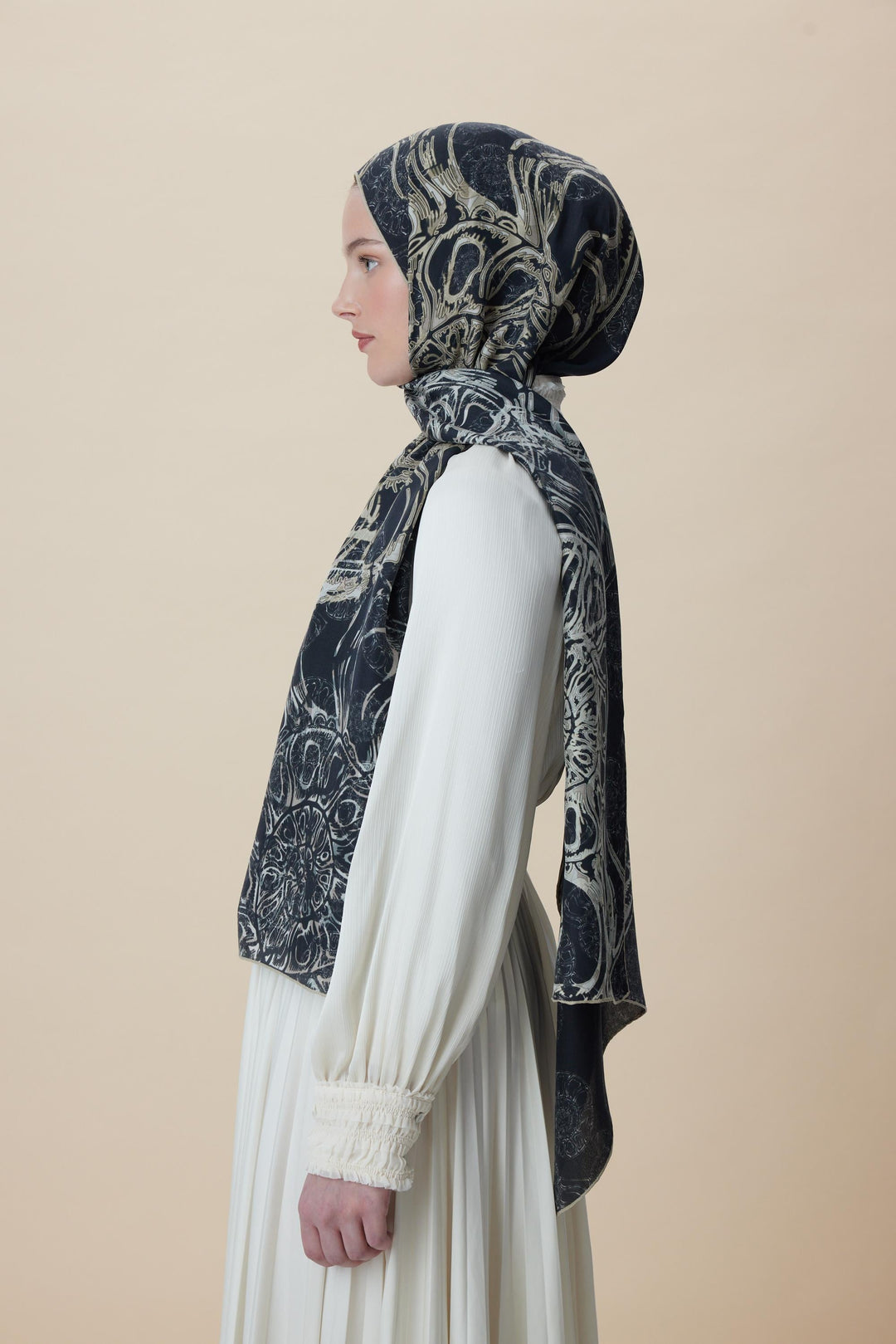 Maisa FASL PAMUK İPEK ŞAL 70*190 CM - ANTRASİT