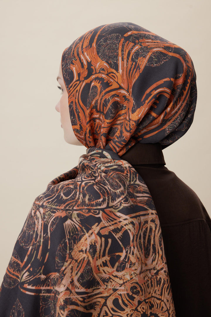 Maisa FASL PAMUK İPEK ŞAL 70*190 CM - BAKIR