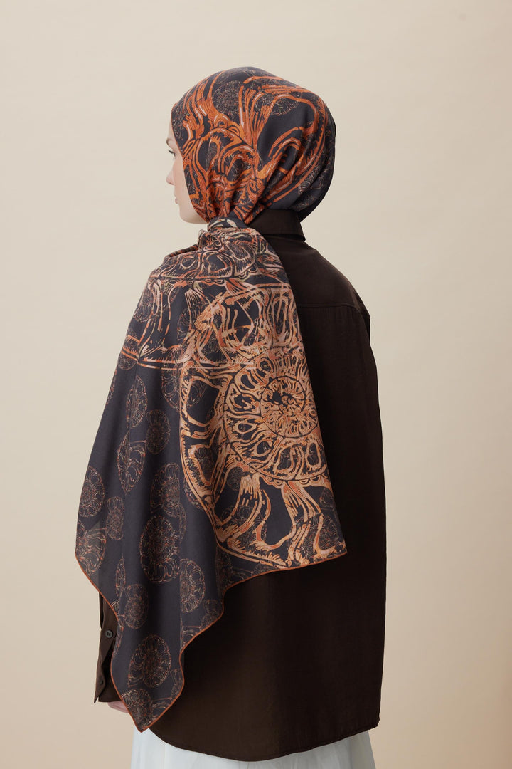 Maisa FASL PAMUK İPEK ŞAL 70*190 CM - BAKIR