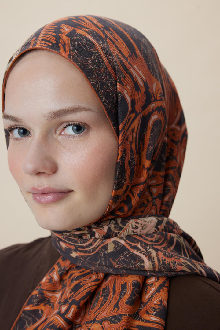 Maisa FASL PAMUK İPEK ŞAL 70*190 CM - BAKIR