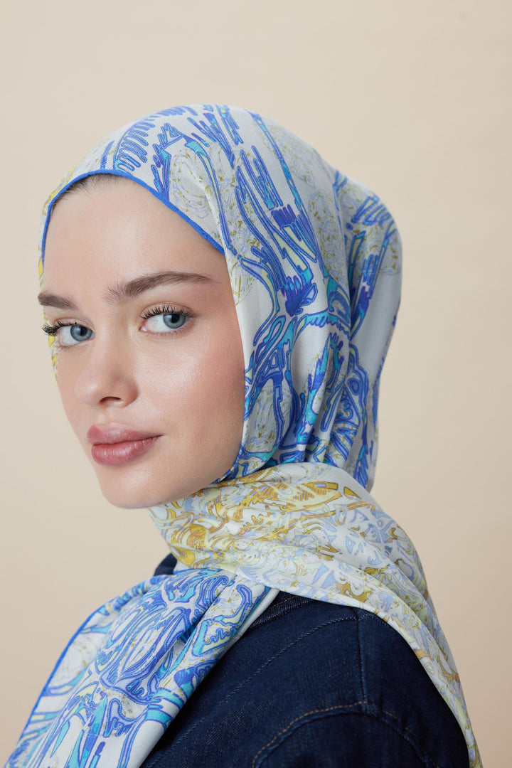 Maisa FASL PAMUK İPEK ŞAL 70*190 CM - EKRU