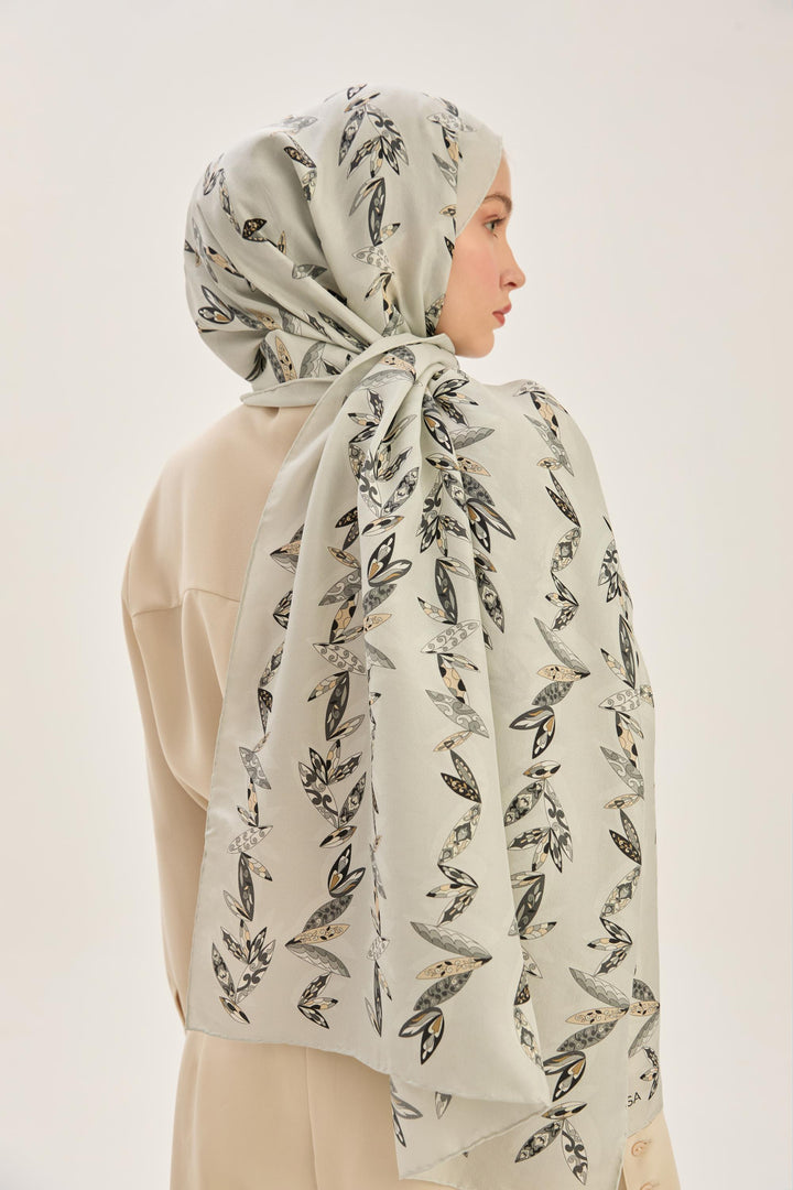 Maisa Fer Pamuk İpek Şal - Gri