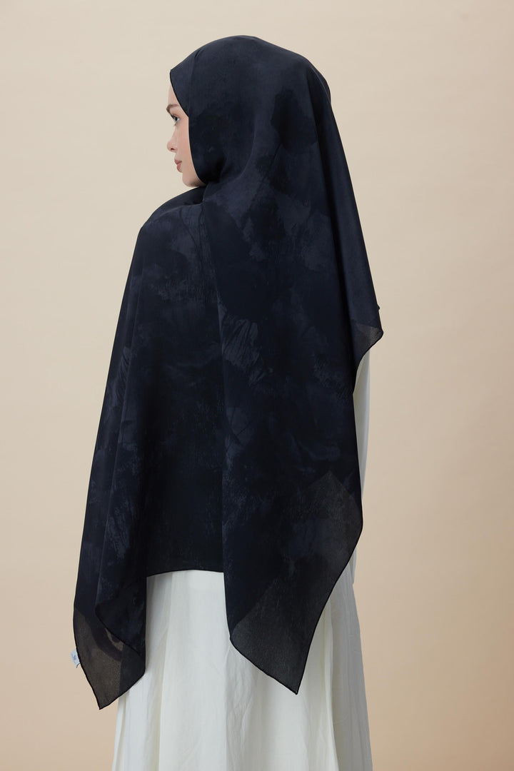 Maisa GELİNCİK KREP İPEK ŞAL 70*190 CM - ANTRASİT