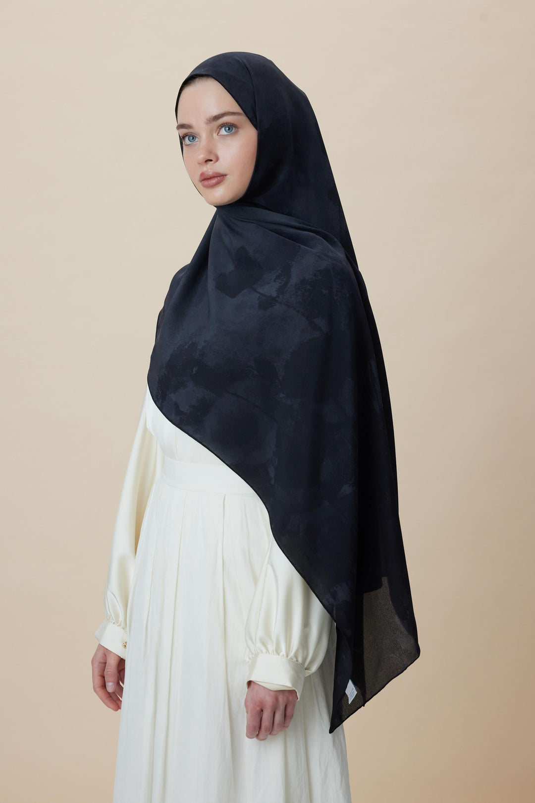 Maisa GELİNCİK KREP İPEK ŞAL 70*190 CM - ANTRASİT