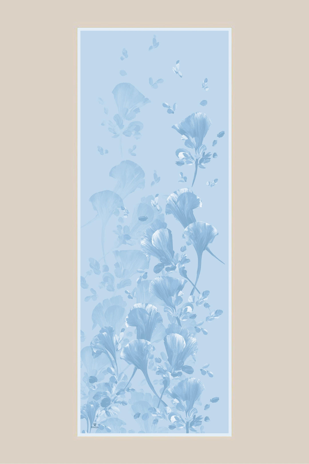 Maisa GEM KREP İPEK ŞAL 70*190 CM - AÇIK MAVİ
