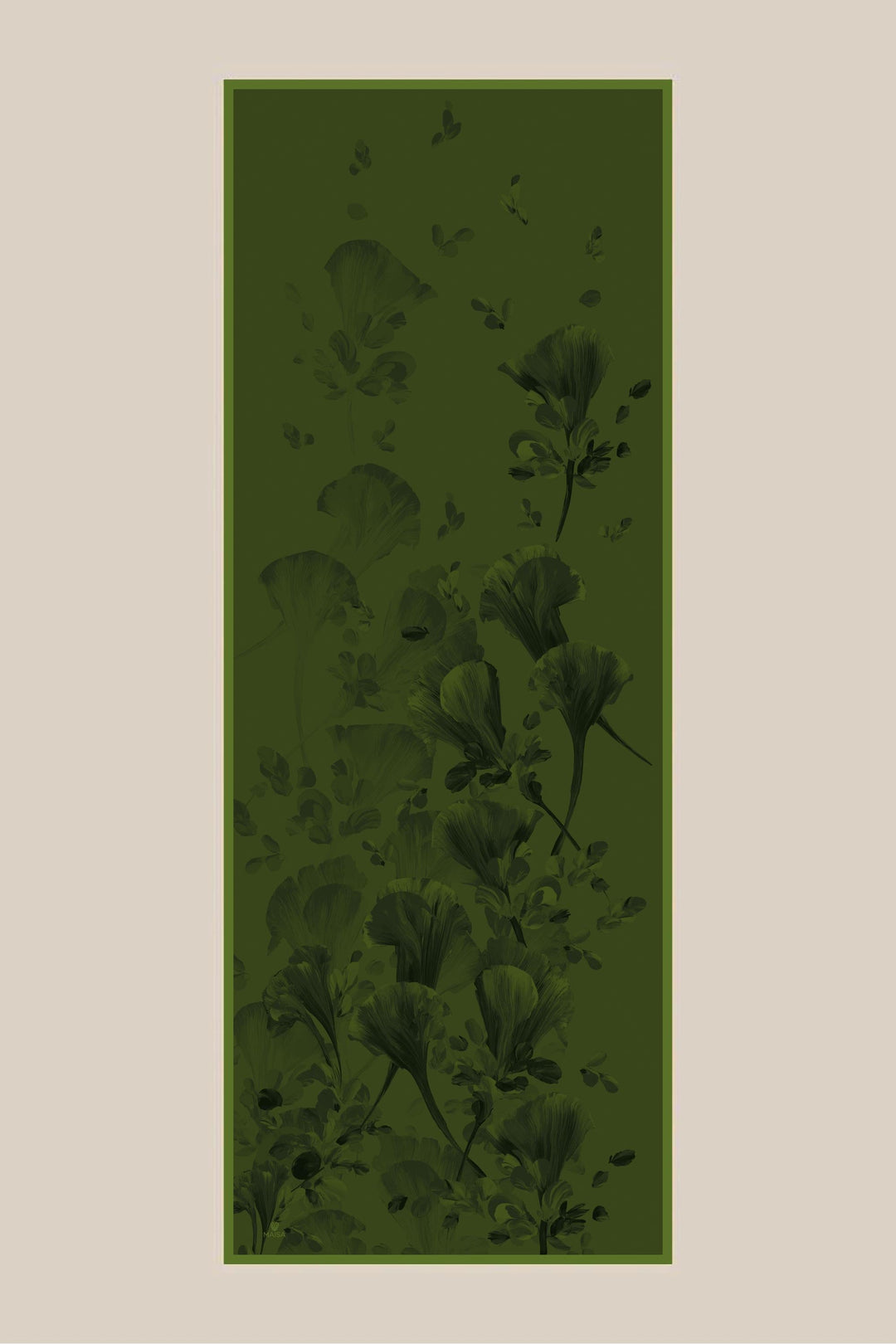 Maisa GEM KREP İPEK ŞAL 70*190 CM - KOYU YEŞİL
