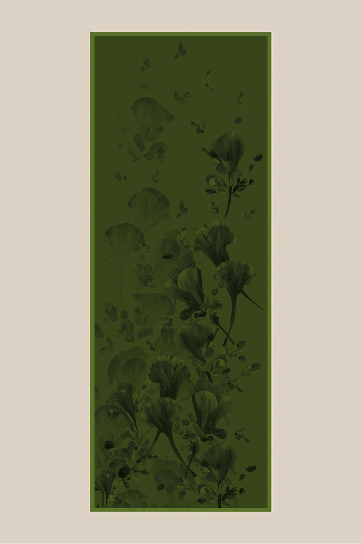 Maisa GEM KREP İPEK ŞAL 70*190 CM - KOYU YEŞİL