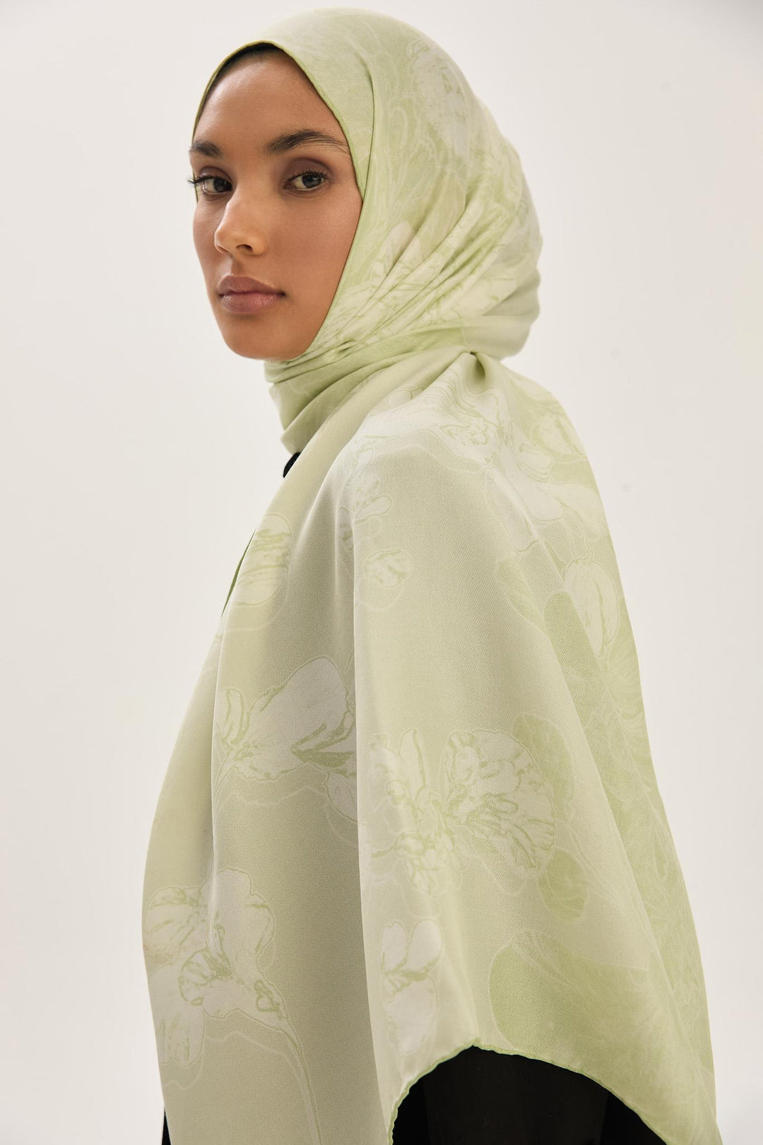 Maisa GEM KREP İPEK ŞAL 70*190 CM - YEŞİL