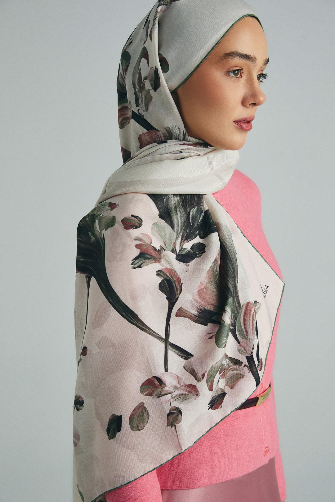 Maisa GEM PAMUK İPEK ŞAL 70*190 CM - BEJ