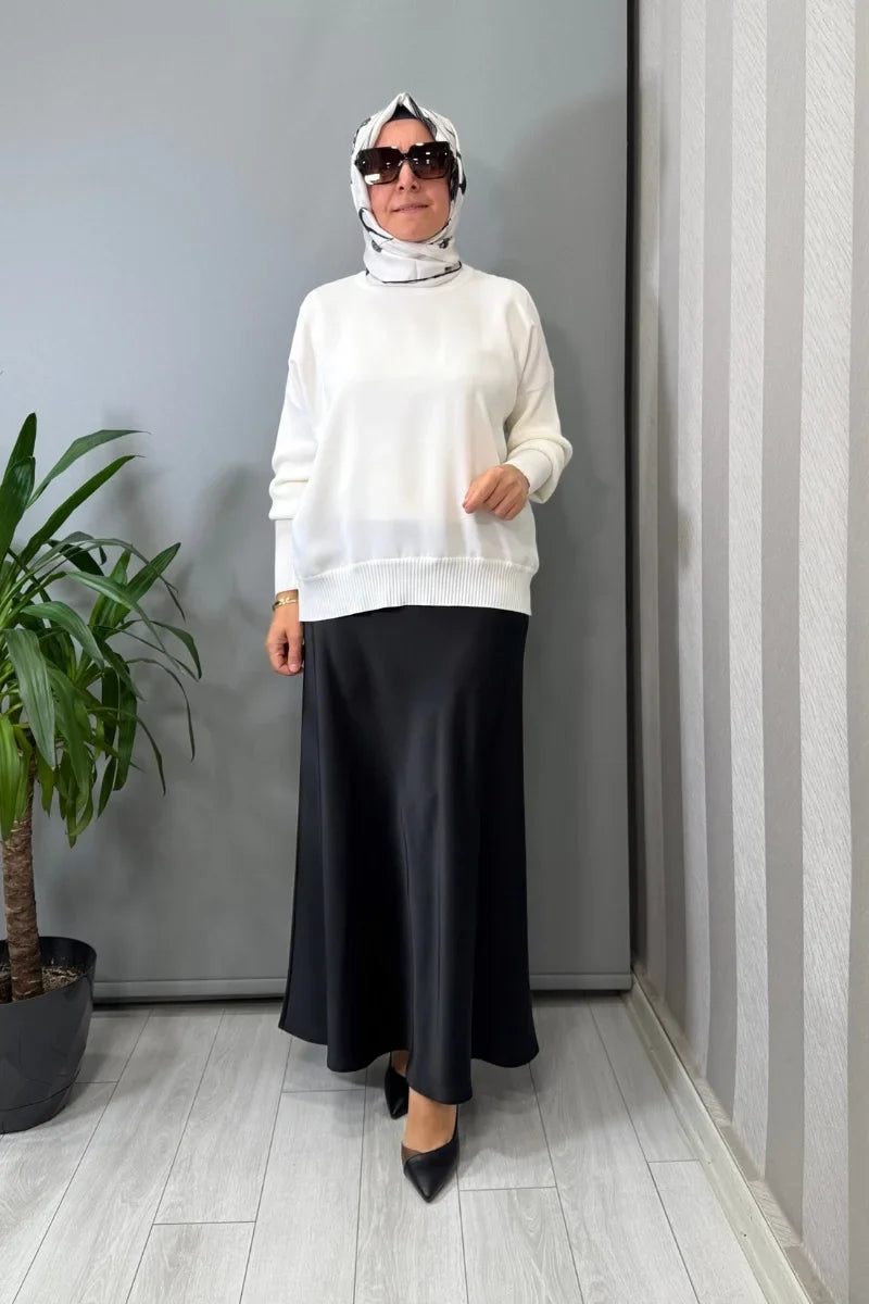 Ghisa Bluz Siyah 26KÖRBLZ 4907 - Ekru - Görsel 1 