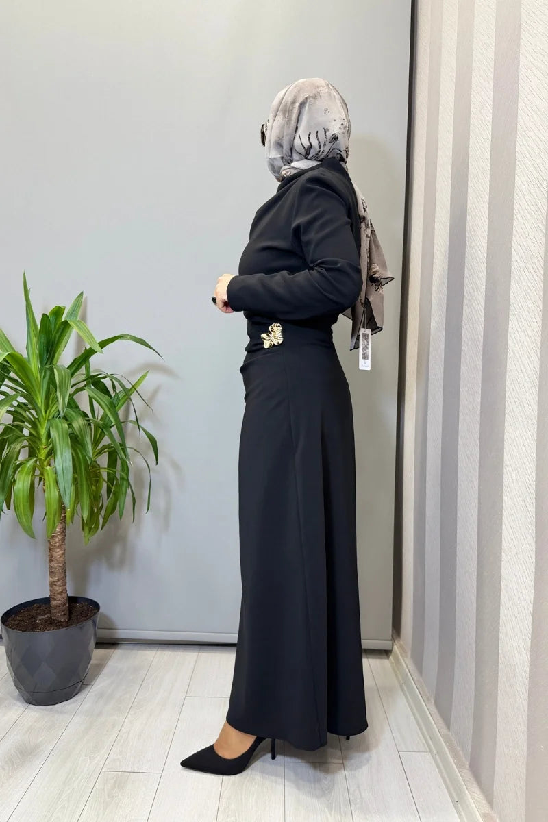 Ghisa Elbise Siyah 3610E 4329