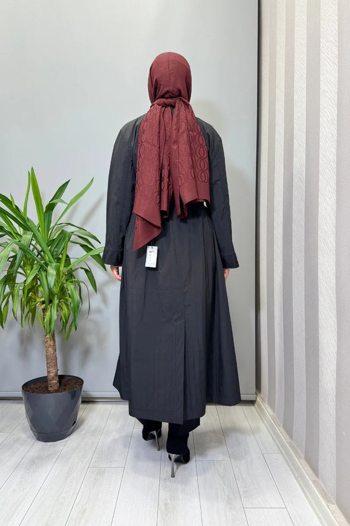 Ghisa Fermuar Detaylı Trenç Siyah 26KGSPRD 2684