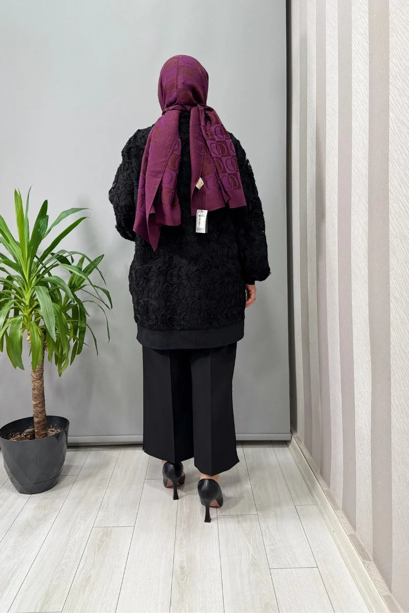 Ghisa Gül Detaylı Kap Siyah 26KGSCKT 3206
