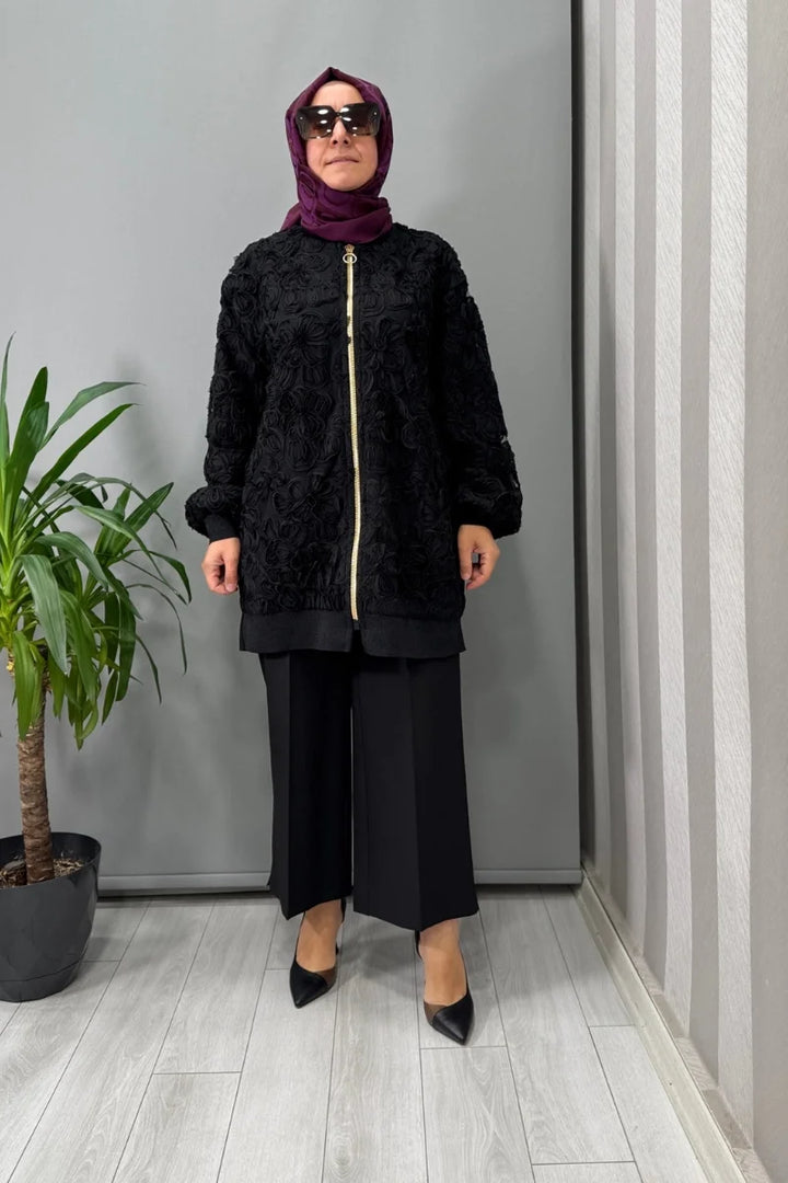 Ghisa Gül Detaylı Kap Siyah 26KGSCKT 3206