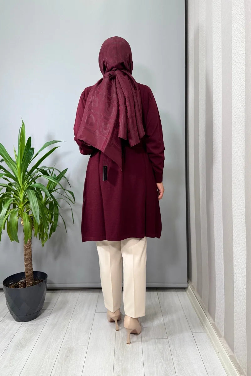 Ghisa Hırka Bordo 26KOBHRK 3185 - Bordo - Görsel 3 