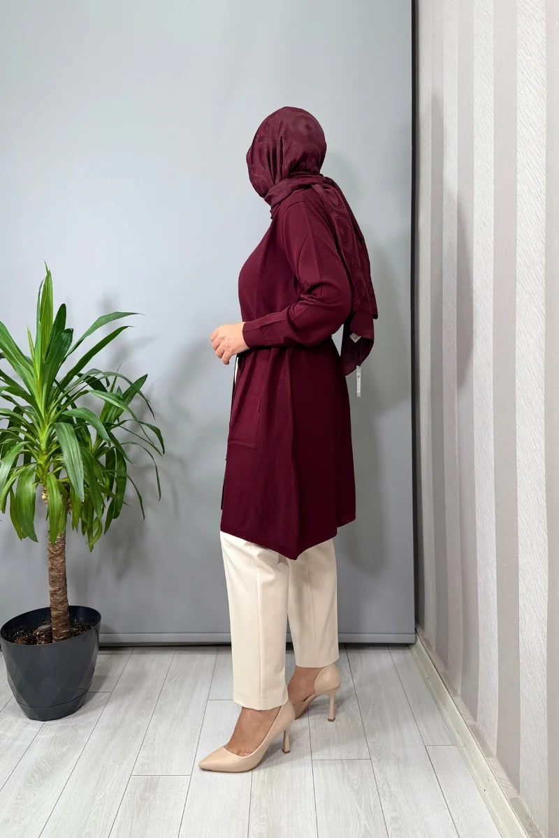Ghisa Hırka Bordo 26KOBHRK 3185 - Bordo - Görsel 2 #renk_bordo