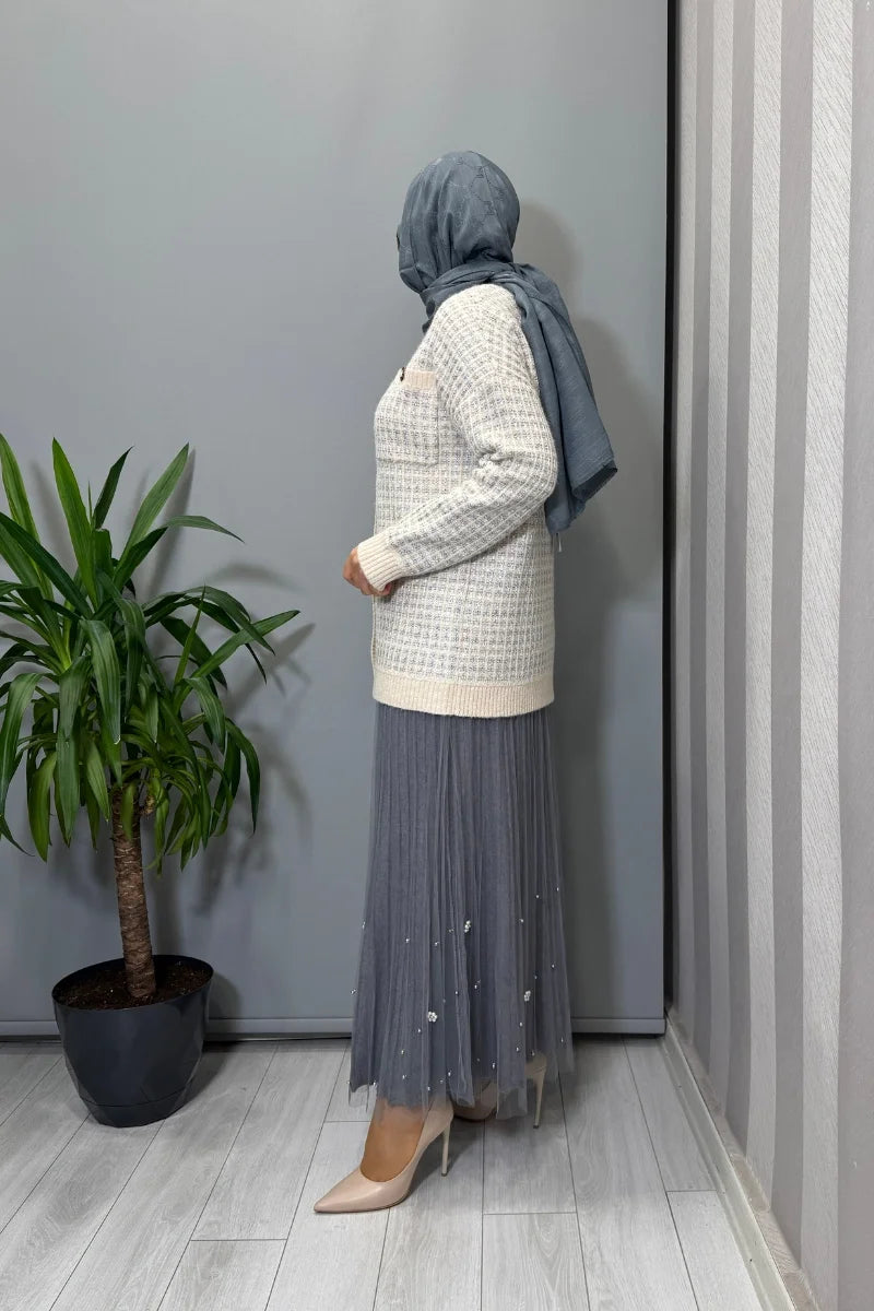 Ghisa Hırka Ekru 26KGSHRK 3307