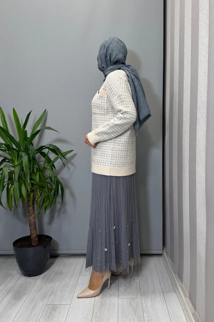Ghisa Hırka Ekru 26KGSHRK 3307