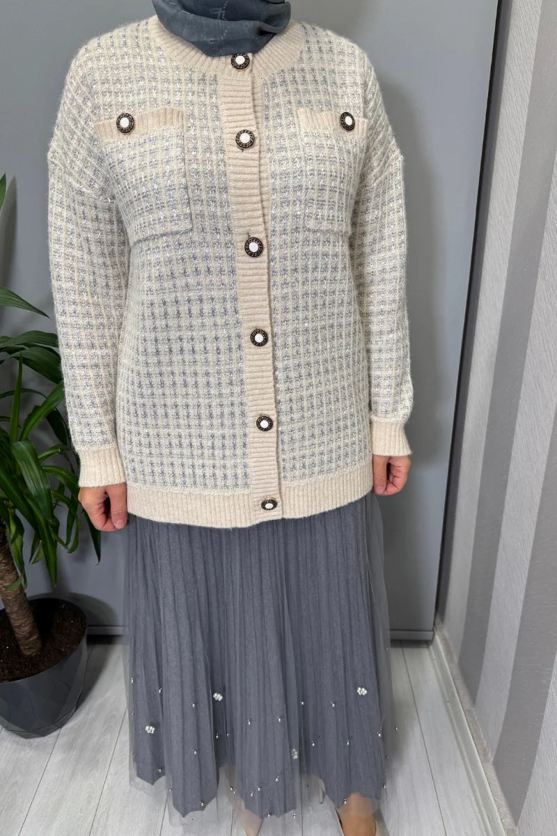 Ghisa Hırka Ekru 26KGSHRK 3307