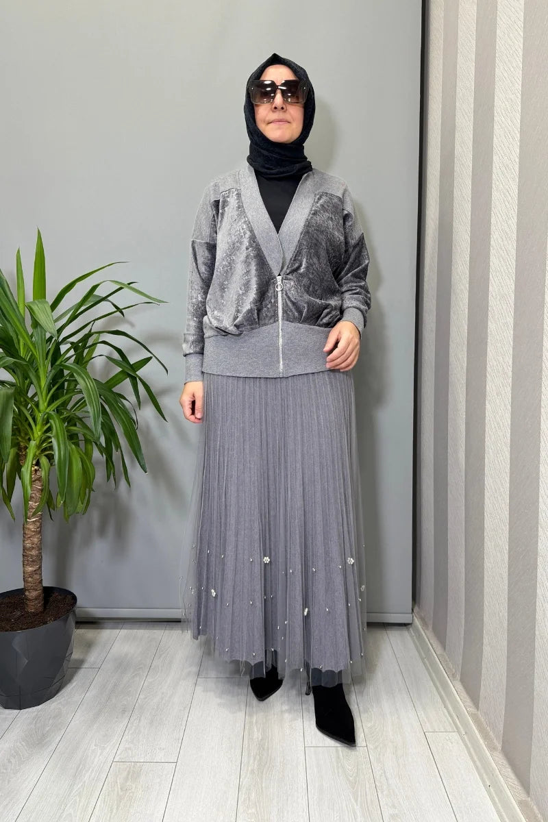 Ghisa Hırka Gri 26KÖRHRK 3353 - Gri - Görsel 1 #renk_gri
