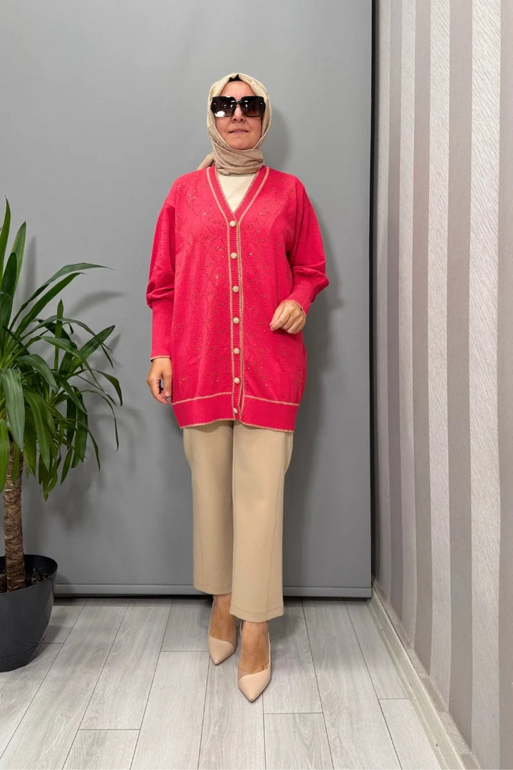 Ghisa Hırka Kırmızı 26KOBHRK 3166