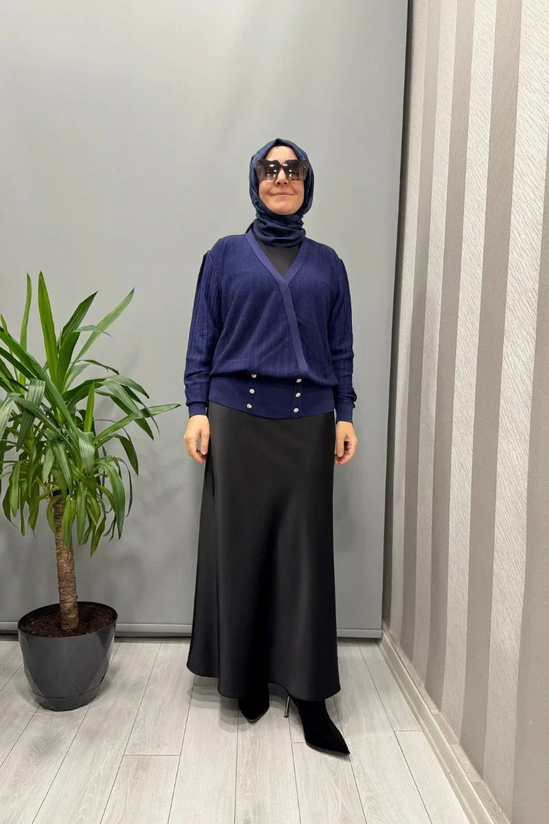 Ghisa Hırka Siyah 26KOBHRK 1863 - Lacivert - Görsel 1 