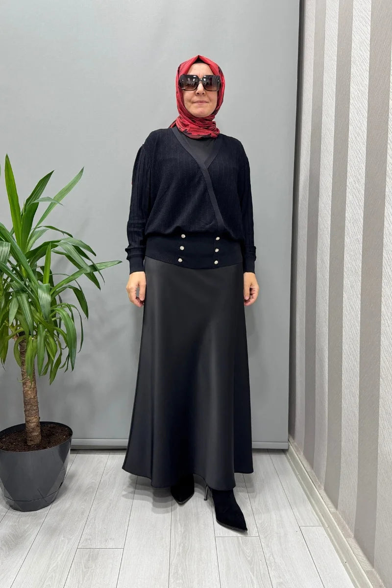 Ghisa Hırka Siyah 26KOBHRK 1863 - Siyah - Görsel 1 #renk_siyah