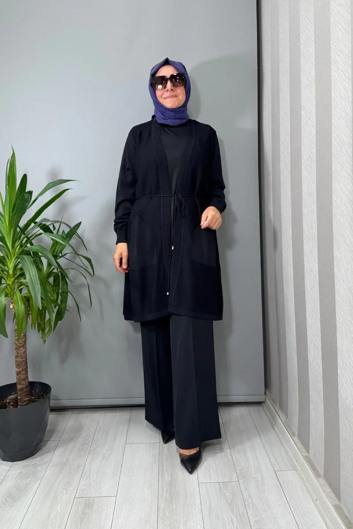 Ghisa Hırka Bordo 26KOBHRK 3185 - Siyah - Görsel 2 