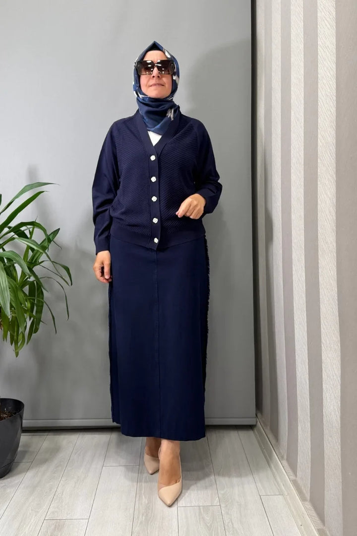 Ghisa Kısa Hırka Siyah 26KOBHRK 3183 - Lacivert - Görsel 1 