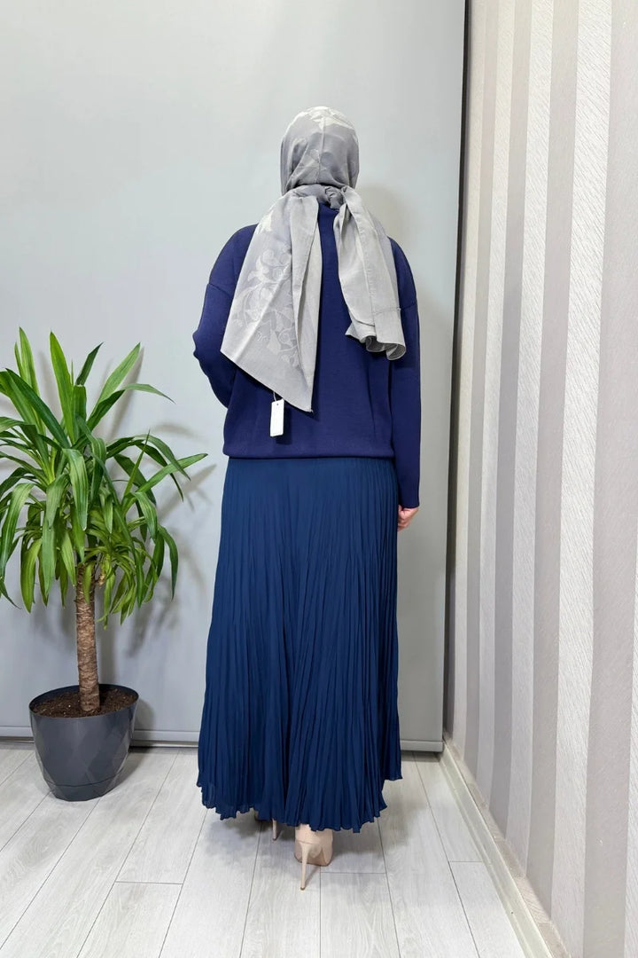 Ghisa Renkli Taş İşlemeli Kısa Tunik Lacivert 26KOBTNK 4144
